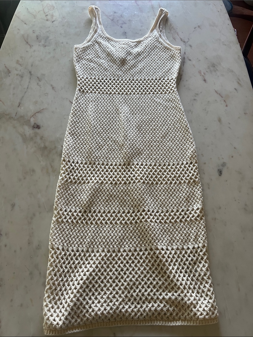 NWT Melrose and Market Cream Crochet Midi cover up
